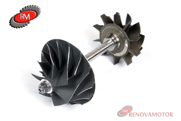 EJE TURBINA CON COMPRESORA